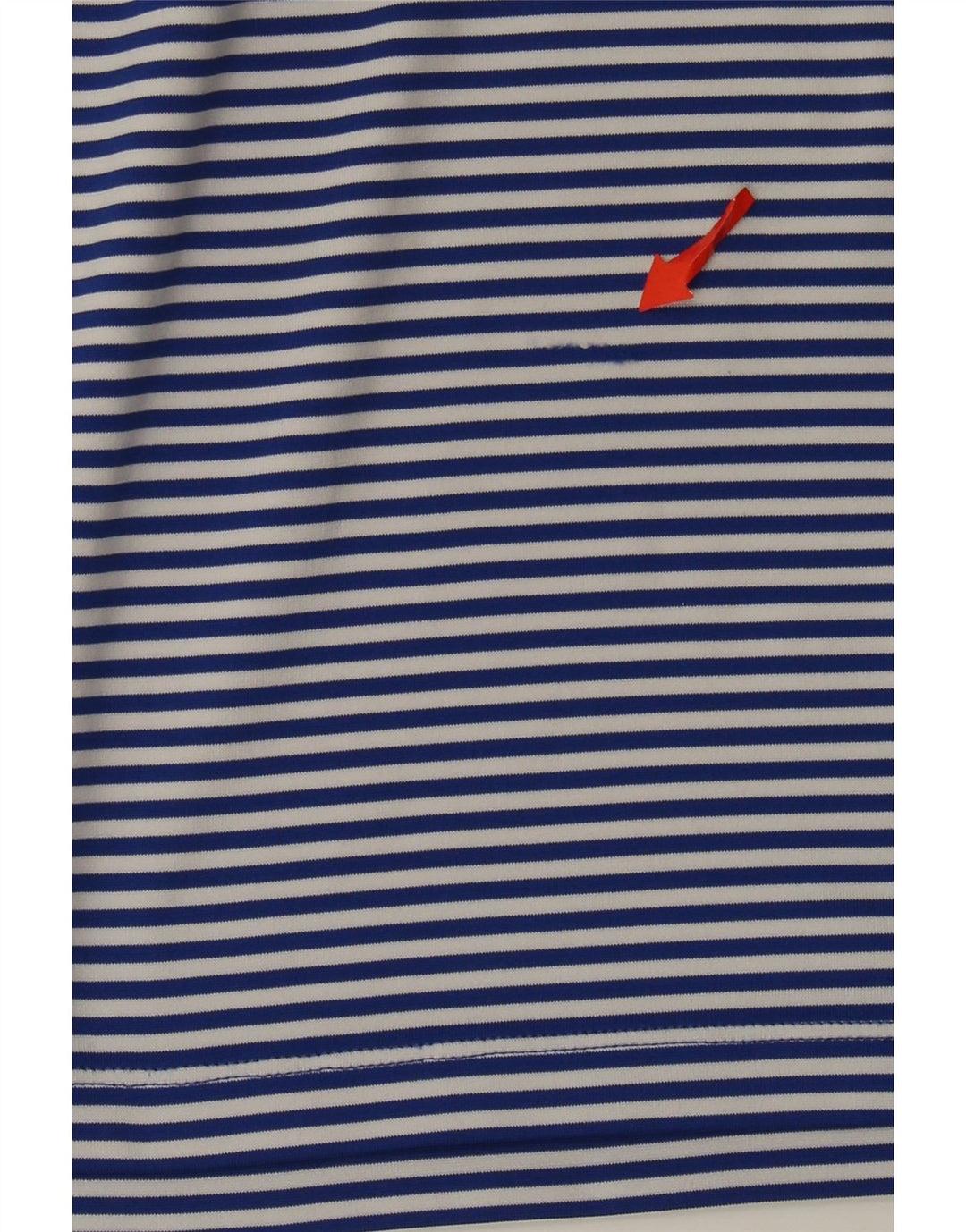 Under Armour Mens Heat Gear Polo Shirt Medium Blue Pinstripe Polyester