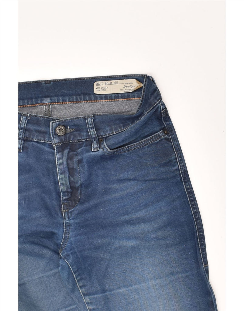 DIESEL Womens Bootzee Regular Slim Jeans W26 L30 Blue Cotton | Vintage Diesel | Thrift | Second-Hand Diesel | Used Clothing | Messina Hembry 