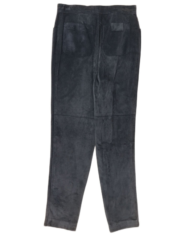 Nazareno Gabrielli Womens Tapered Trousers IT 44 Medium W28 L30 Navy Blue