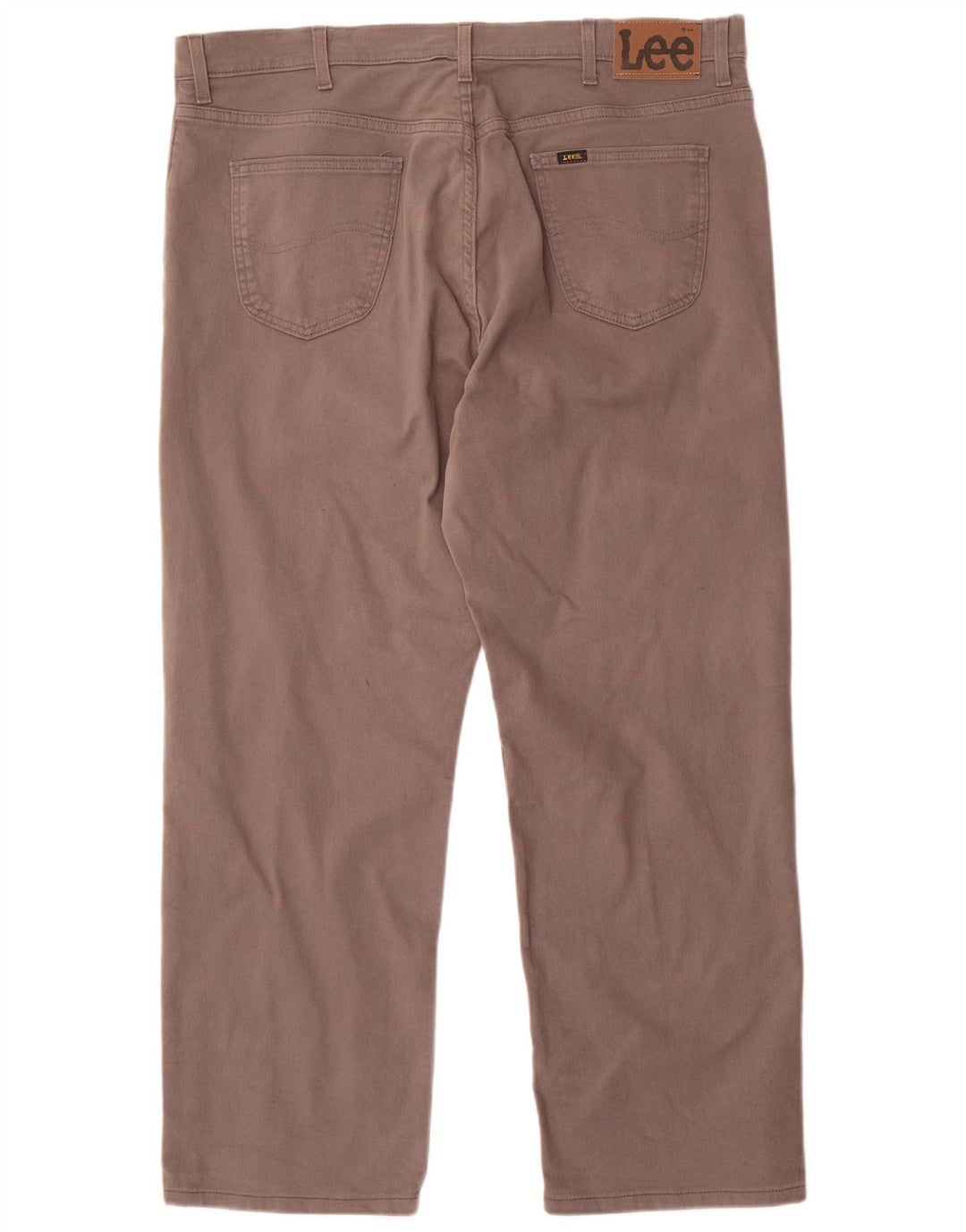 Lee Womens Brooklyn Straight Jeans W42 L30 Grey Cotton