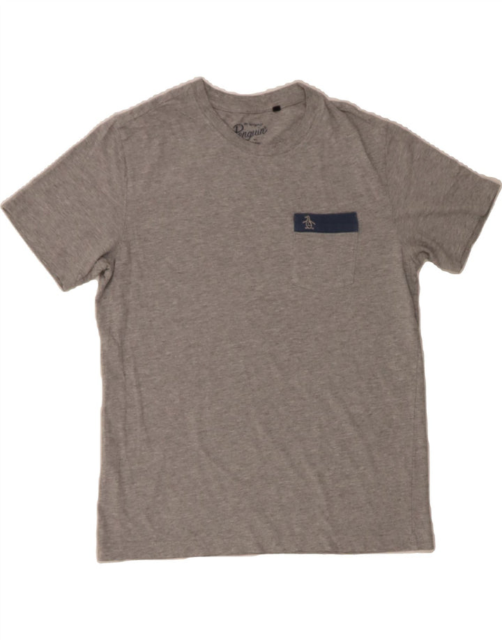 PENGUIN Mens T-Shirt Top Medium Grey Vintage Penguin and Second-Hand Penguin from Messina Hembry 