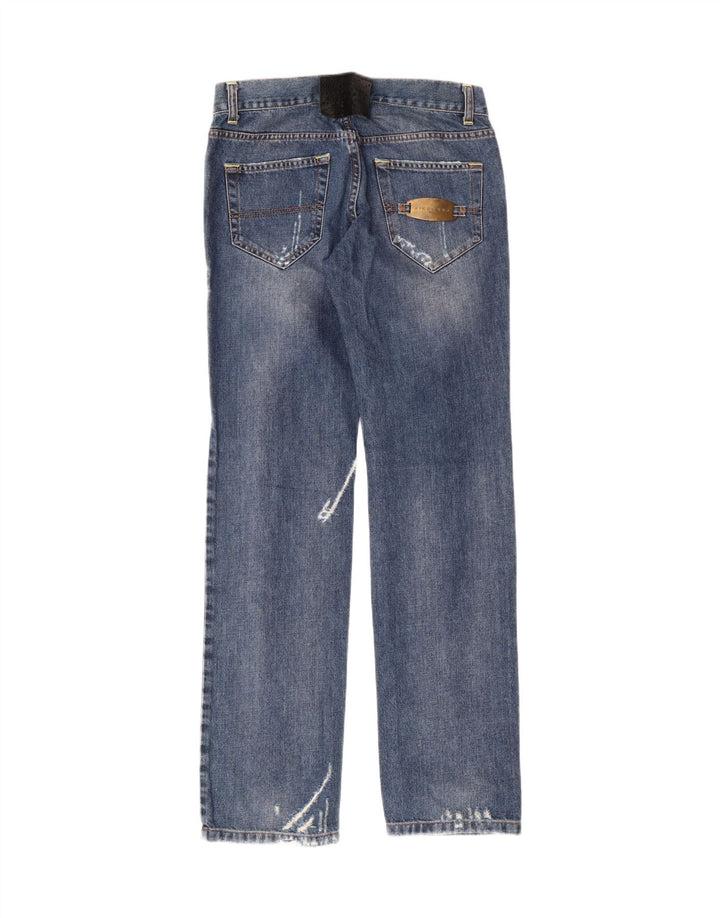 RICHMOND Mens Distressed Straight Jeans W31 L34 Blue Cotton Vintage Richmond and Second-Hand Richmond from Messina Hembry 