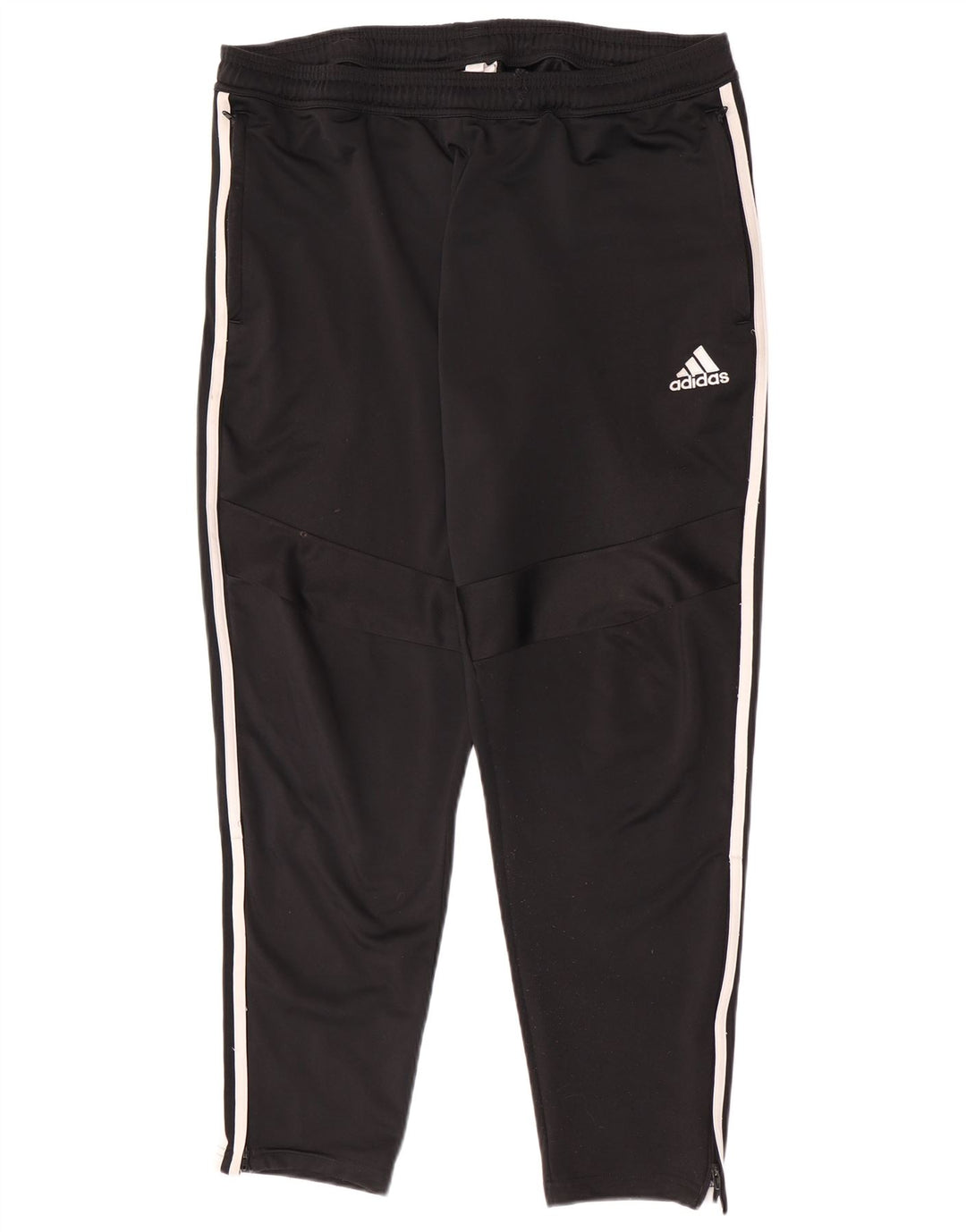 Adidas Mens Tracksuit Trousers Large  Black Herringbone Polyester