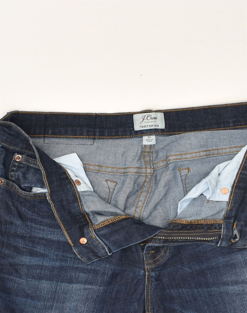 J. CREW Womens Toothpick Straight Jeans  W31 L27 Blue Cotton | Vintage J. Crew | Thrift | Second-Hand J. Crew | Used Clothing | Messina Hembry 