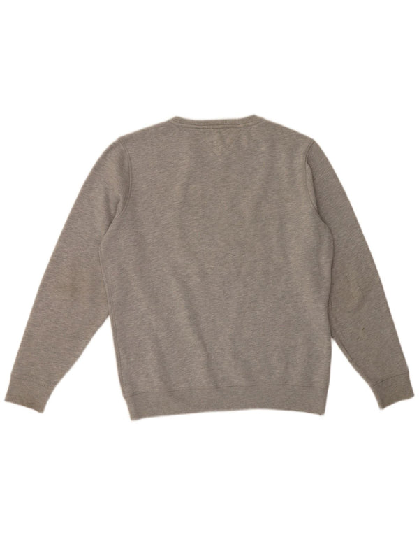 Tommy Hilfiger Mens Regular Fit Sweatshirt Jumper Large Grey Cotton