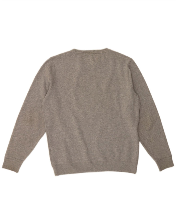 Tommy Hilfiger Mens Regular Fit Sweatshirt Jumper Large Grey Cotton