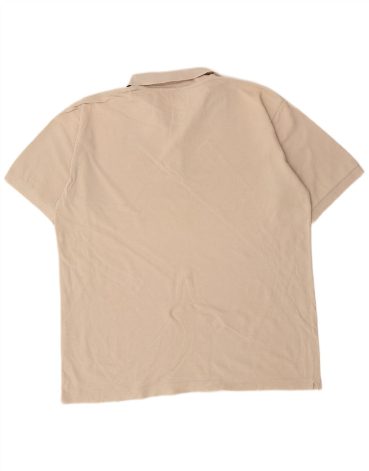 Kappa Mens Polo Shirt XL Beige Cotton
