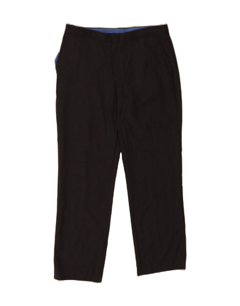 IZOD Boys Husky Straight Suit Trousers 15-16 Years XL W34 L30 Grey Vintage Izod and Second-Hand Izod from Messina Hembry 
