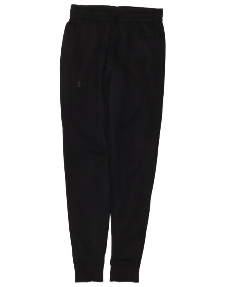 Under Armour Mens Tracksuit Trousers Joggers Small W28 L30 Black Polyester