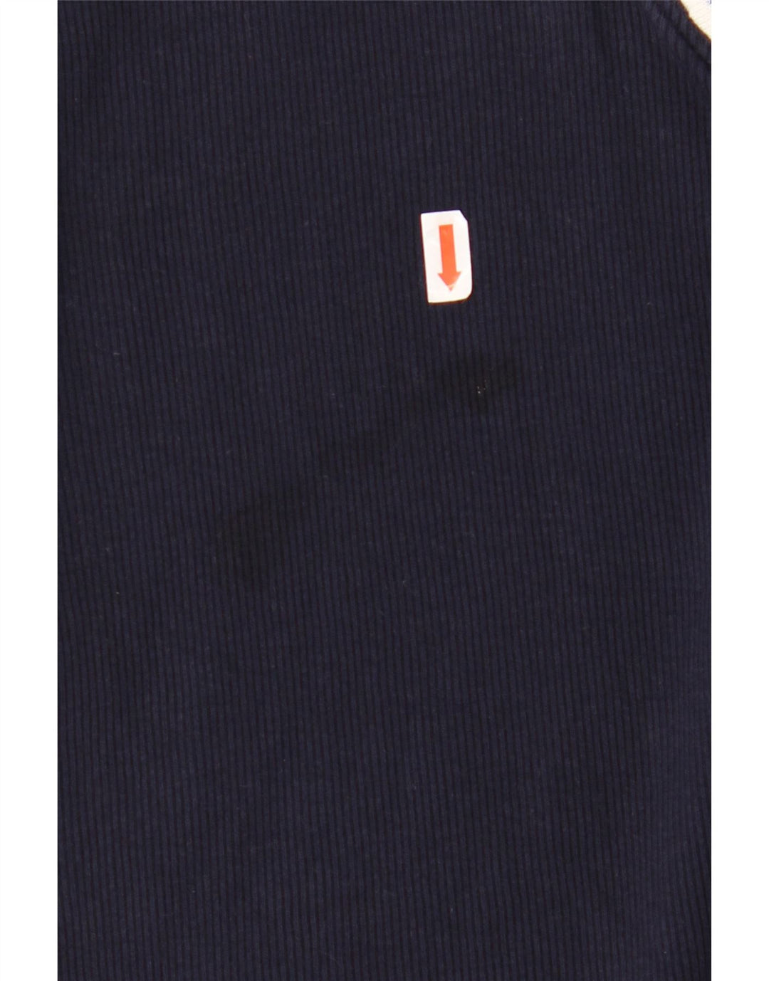 RALPH LAUREN Womens Top 3/4 Sleeve UK 18 XL Navy Blue Colourblock Cotton