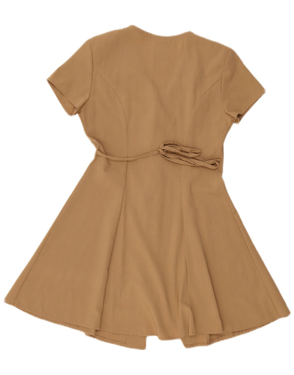 CLOCK HOUSE Womens A-Line Dress EU 38/40 Medium Beige Polyester