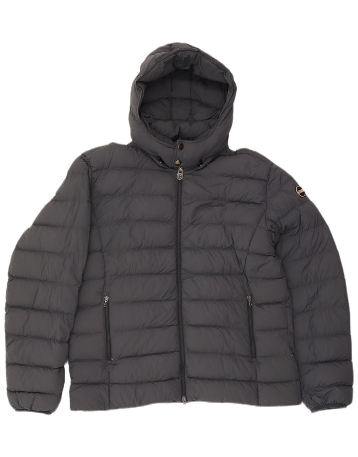 Colmar Mens Hooded Padded Jacket IT 56 XL Grey Polyamide