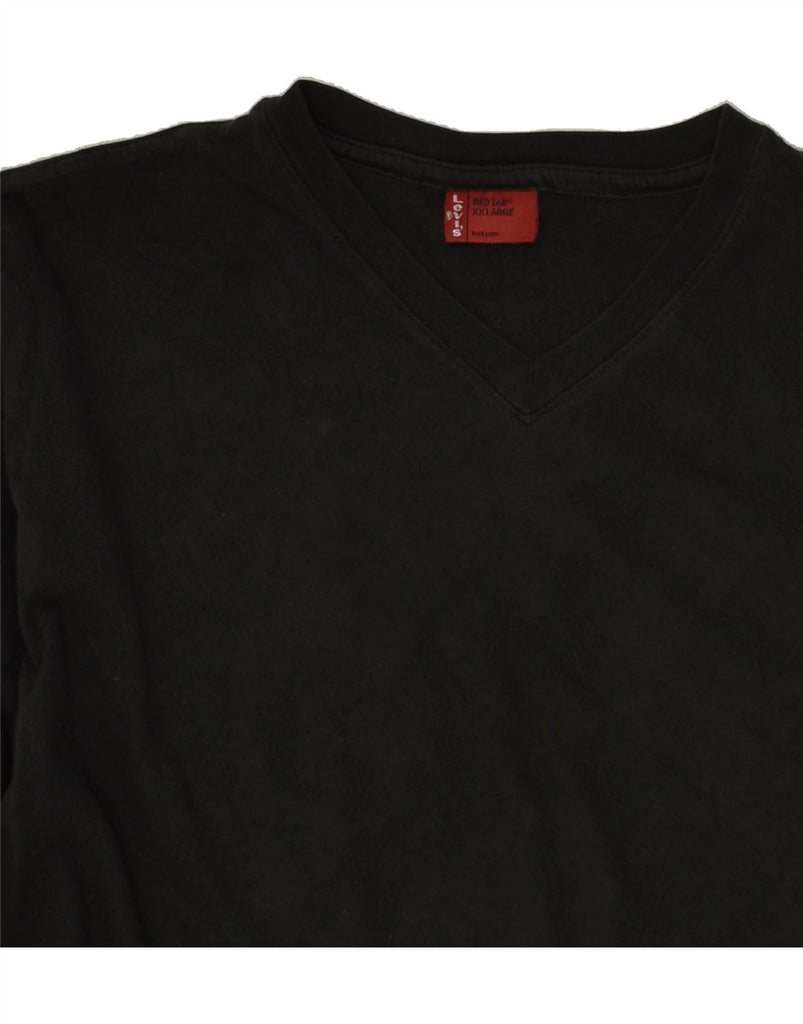 LEVI'S Mens T-Shirt Top 2XL Black | Vintage Levi's | Thrift | Second-Hand Levi's | Used Clothing | Messina Hembry 