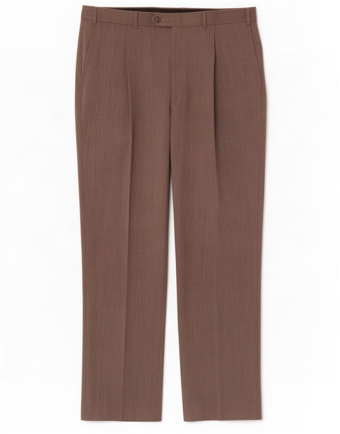 Marks & Spencer Mens Straight Suit Trousers W38 L33 Beige Polyester