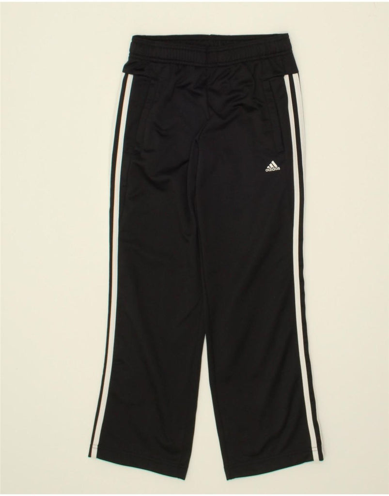 ADIDAS Boys Tracksuit Trousers 9-10 Years Black Polyester | Vintage Adidas | Thrift | Second-Hand Adidas | Used Clothing | Messina Hembry 