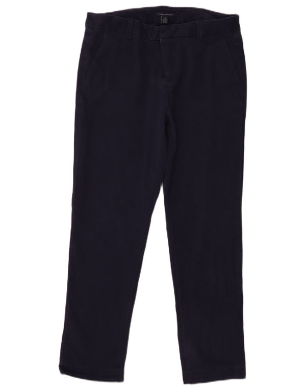 Tommy Hilfiger Womens Straight Chino Trousers US 8 Medium W30 L27 Navy Blue