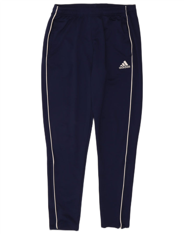 ADIDAS Mens Tracksuit Trousers Large  Navy Blue Polyester