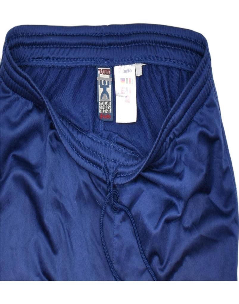 LOTTO Mens Tracksuit Trousers Size 38/40 Medium Blue Polyester | Vintage | Thrift | Second-Hand | Used Clothing | Messina Hembry 