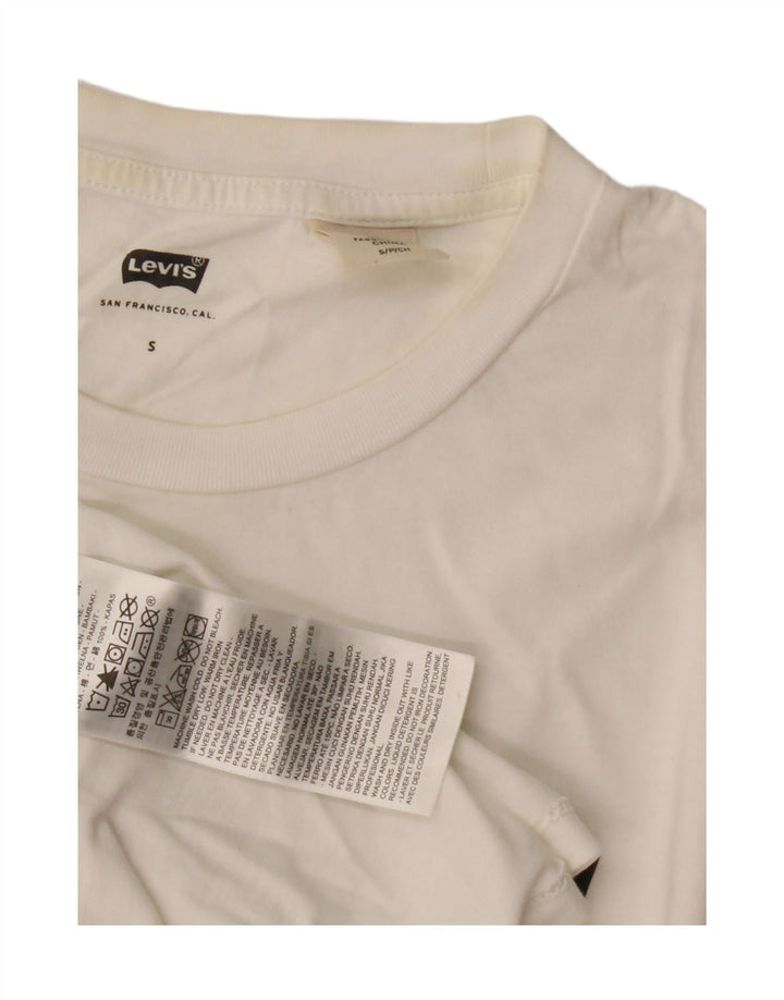 Levi's Mens Graphic T-Shirt Top Small White Cotton