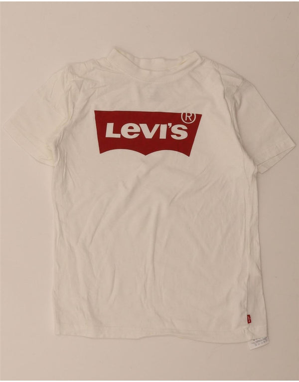 Levi's Boys Graphic T-Shirt Top 11-12 Years White Cotton