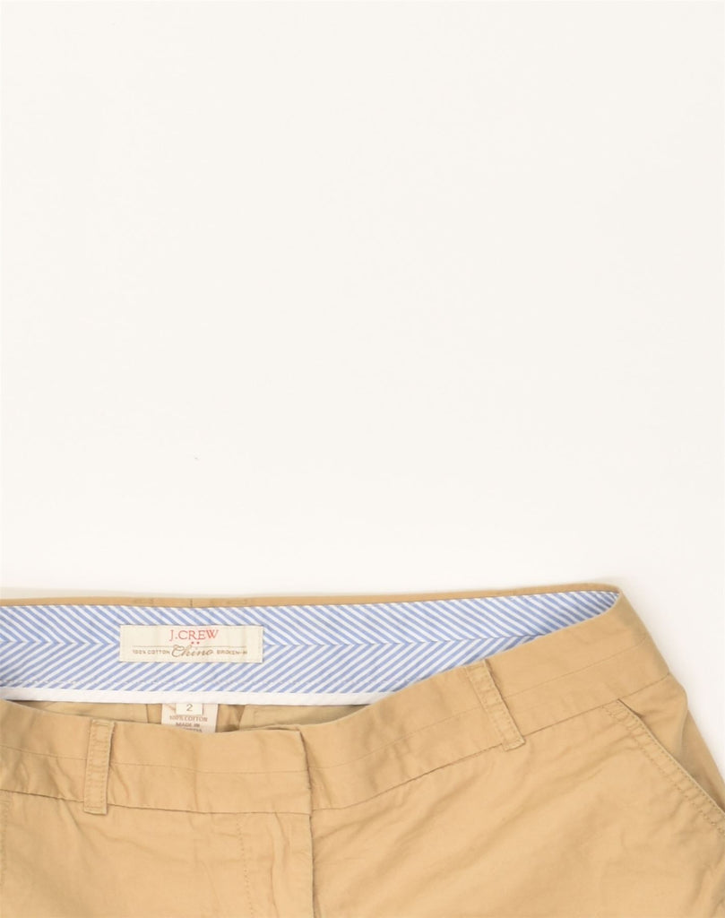 J. CREW Womens Chino Shorts US 2 XS W31 Beige Cotton | Vintage J. Crew | Thrift | Second-Hand J. Crew | Used Clothing | Messina Hembry 