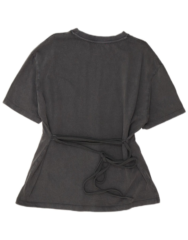 Zara Womens T-Shirt Top UK 18 XL Grey Cotton