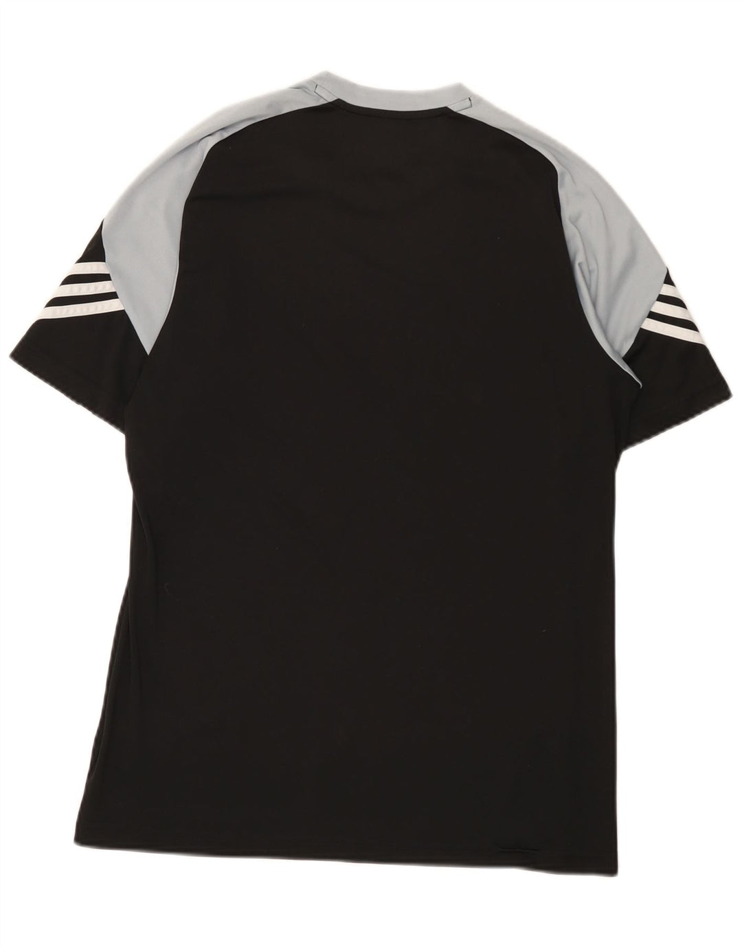 Adidas Mens Climalite T-Shirt Top Medium Black Colourblock Polyester