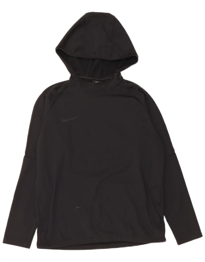 Nike Mens Dri Fit Hoodie Jumper Medium Black Polyester