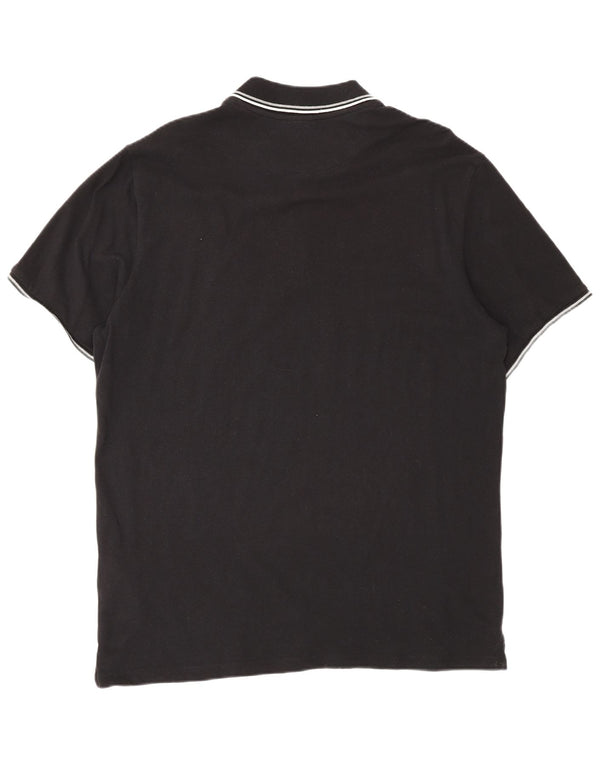 Champion Mens Polo Shirt XL Black Cotton