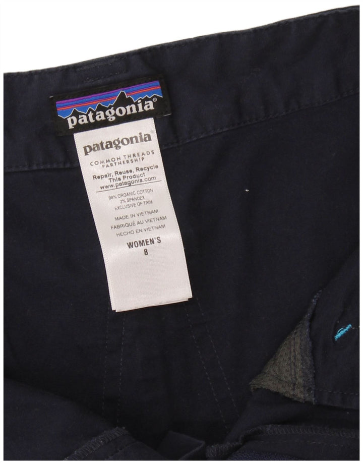 Patagonia Womens Straight Cargo Trousers US 8 Medium W32 L28 Navy Blue
