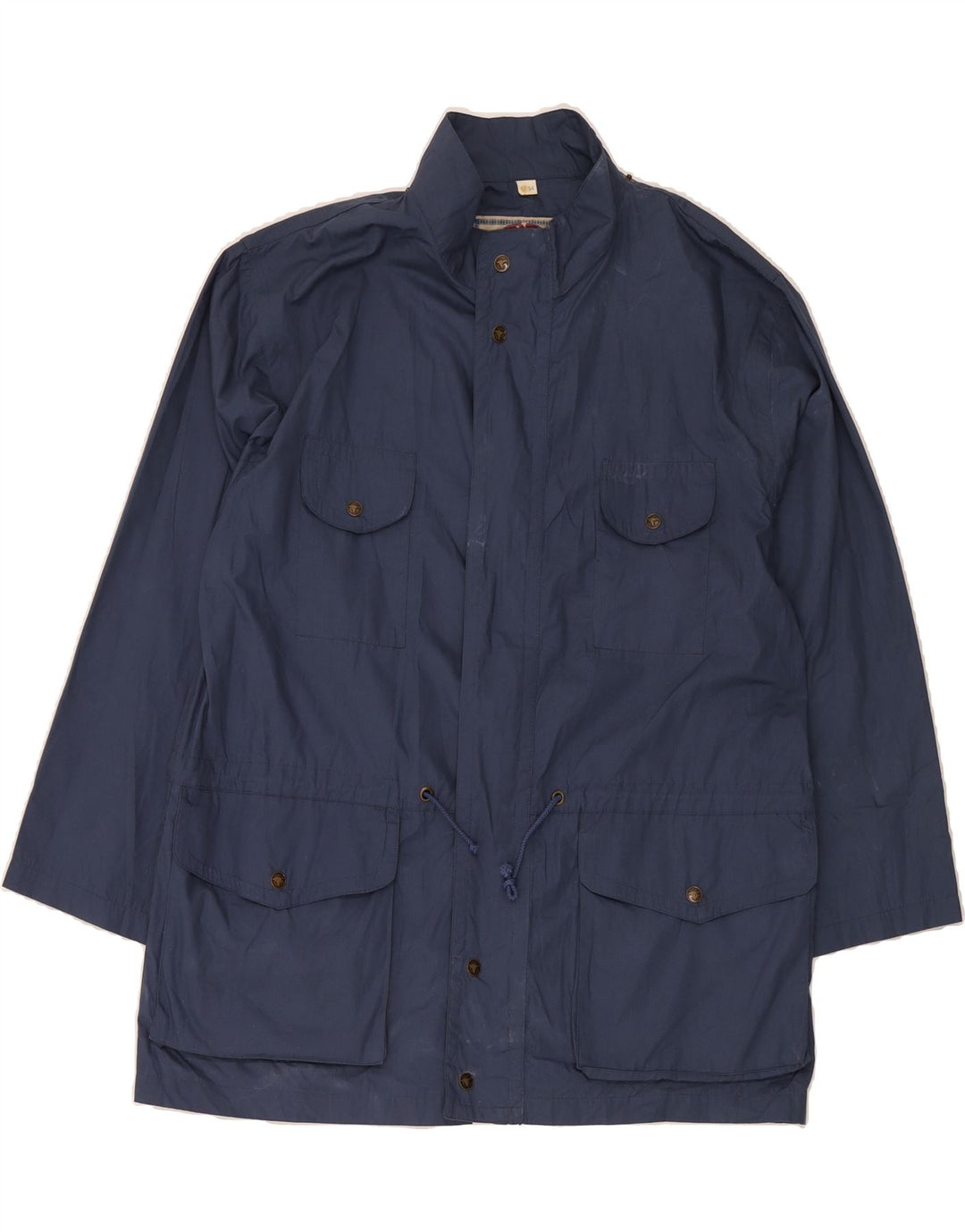 VINTAGE Mens Utility Jacket IT 52/54 XL Blue Polyester Vintage Vintage and Second-Hand Vintage from Messina Hembry 