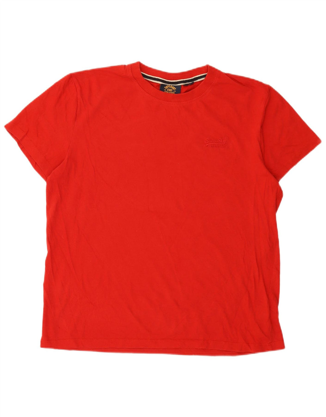 Superdry Mens T-Shirt Top XL Red Cotton