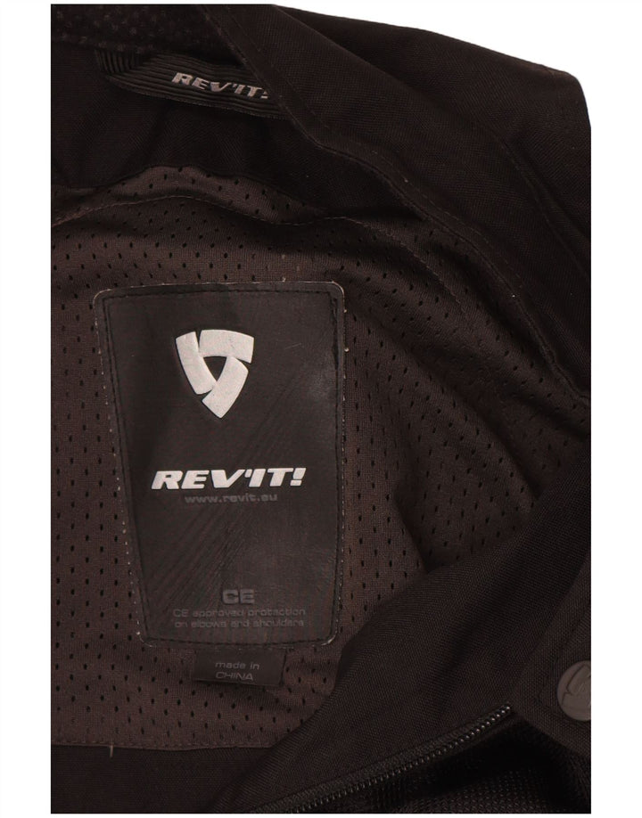 Revit Mens Motorstyle Graphic Racer Jacket UK 36 Small Black Polyamide