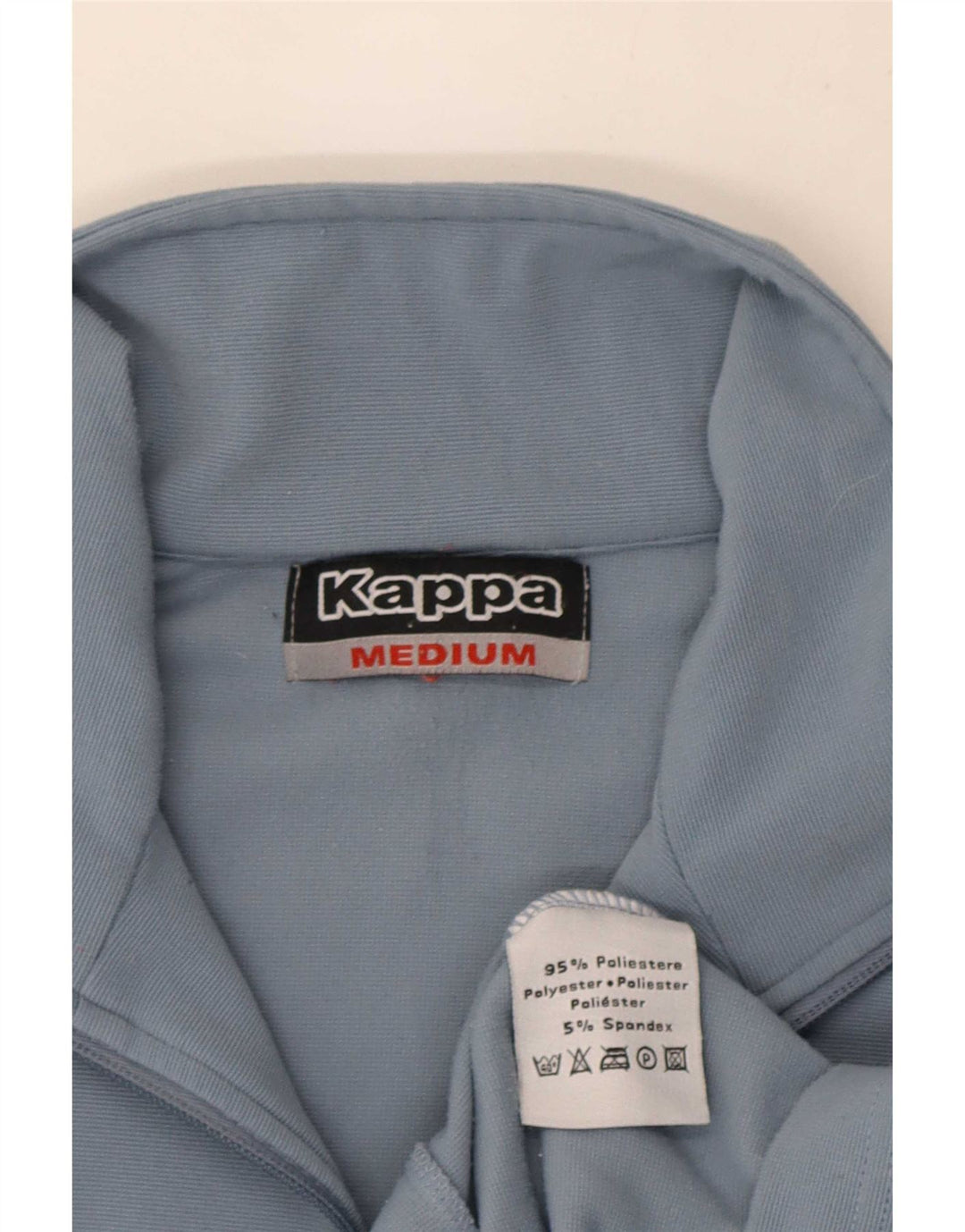 Kappa Mens Tracksuit Top Jacket Medium Blue Colourblock Polyester