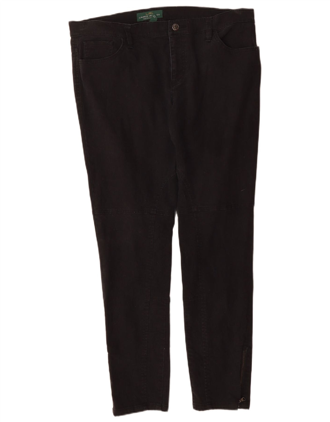 RALPH LAUREN Womens Slim Jeans US 14 XL W36 L29 Black Cotton