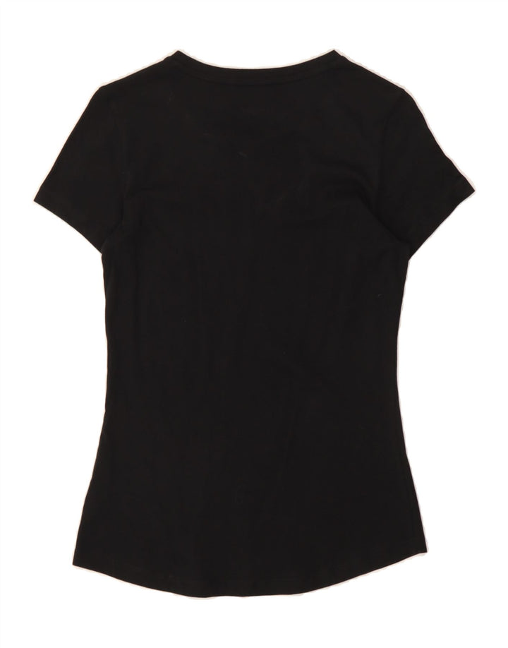 PUMA Womens Graphic T-Shirt Top UK 10 Small Black Vintage Puma and Second-Hand Puma from Messina Hembry 