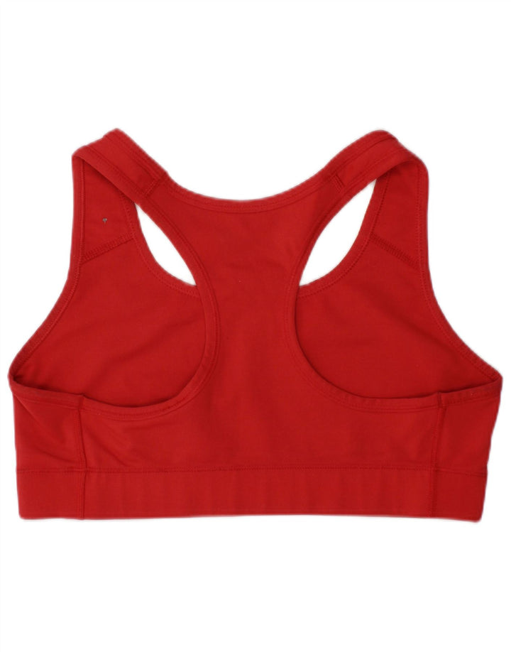 Nike Womens Dri Fit Sport Bra Top Small Red Polyester Sports
