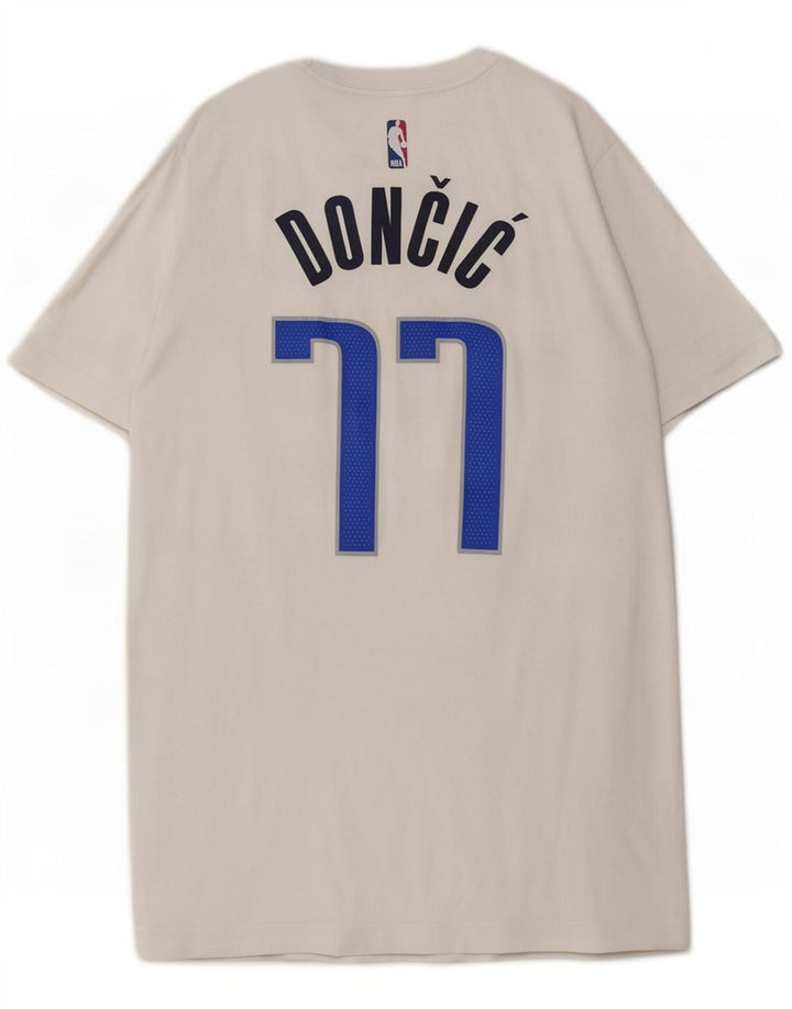 Nike Mens Dallas Mavericks Graphic T-Shirt Top Medium White Cotton