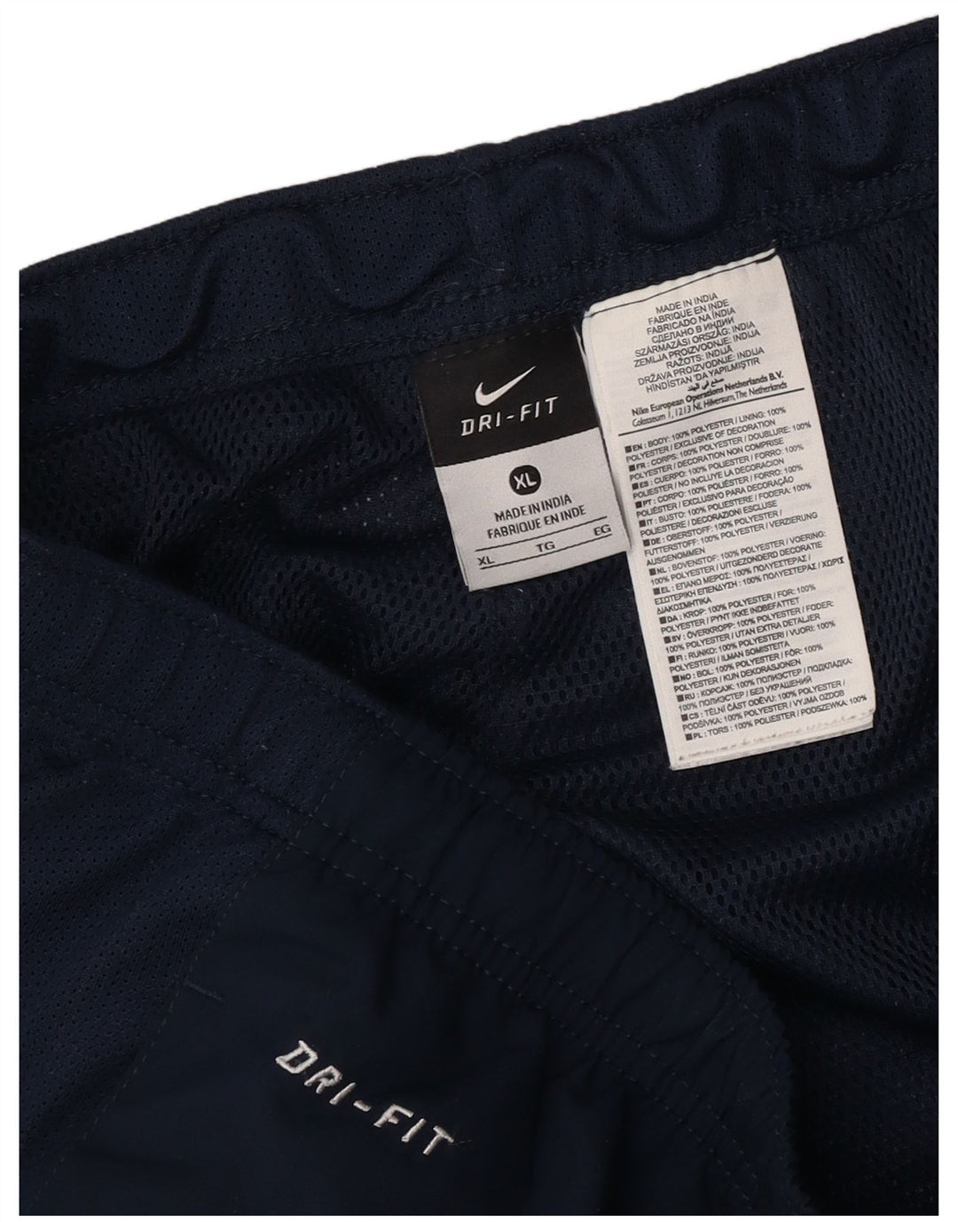 Nike Mens Dri Fit Tracksuit Trousers XL Navy Blue Polyester