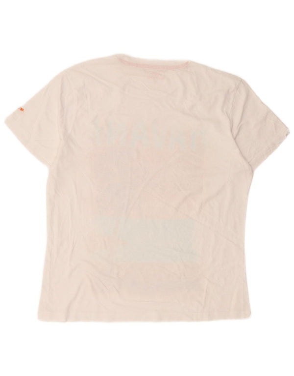 Lotto Womens Graphic T-Shirt Top UK 16 Large White