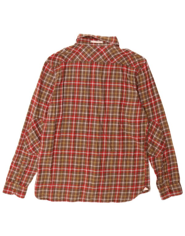 Levi's Mens Slim Fit Flannel Shirt Large Multicoloured Check Cotton