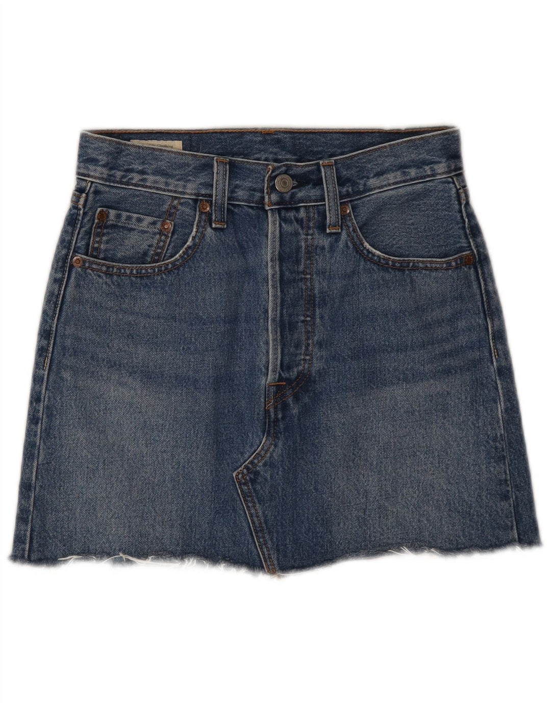 Levi's Womens Denim Skirt W24 XS Blue Cotton