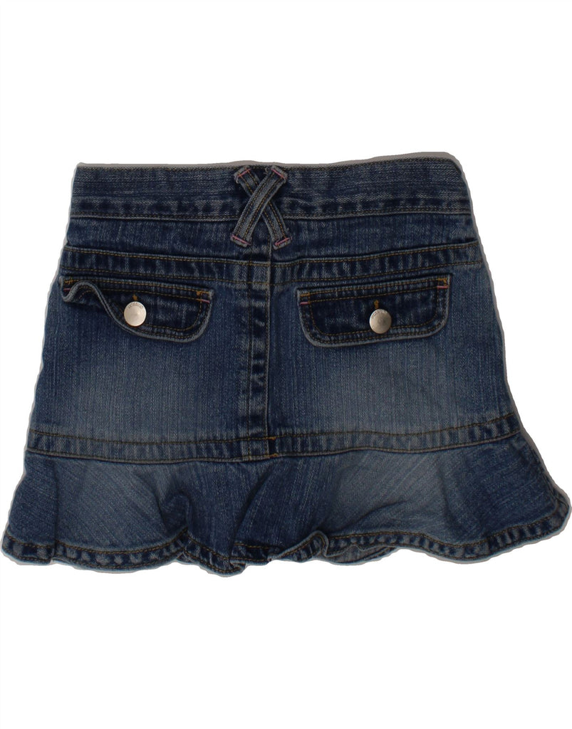 MOSSIMO Girls Denim Skirt 5-6 Years Medium W22  Blue Cotton Vintage Mossimo and Second-Hand Mossimo from Messina Hembry 
