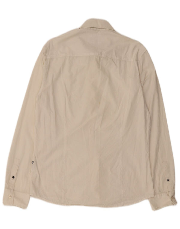 Guess Mens Slim Fit Shirt Large White