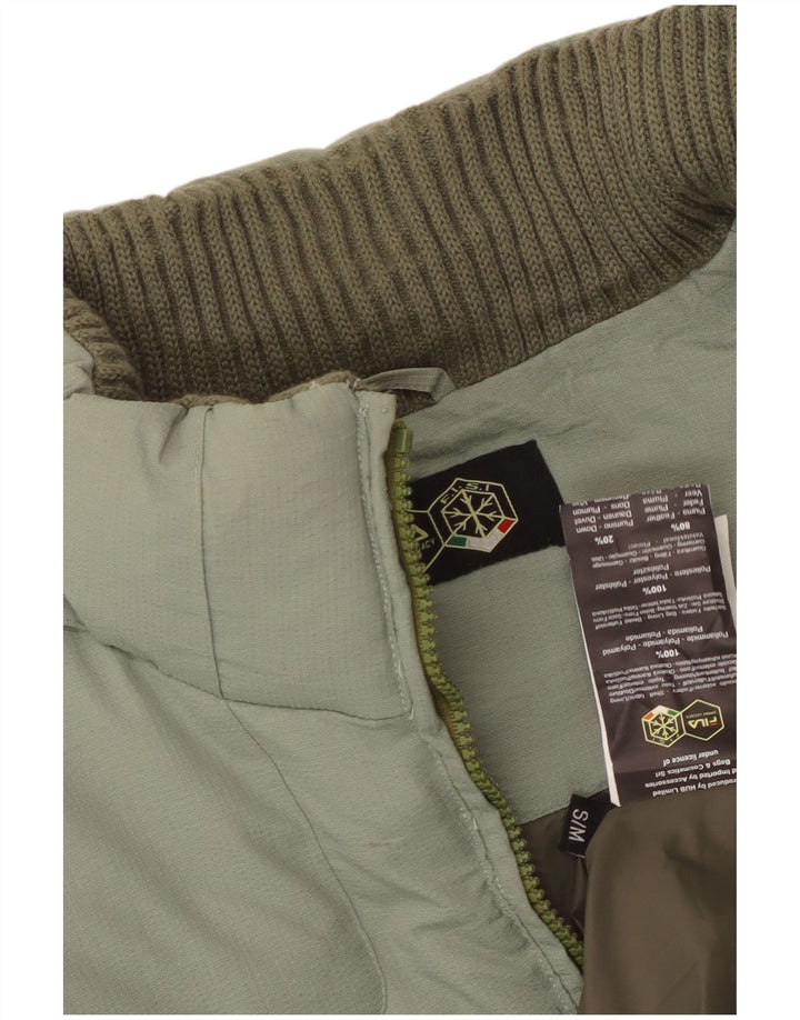 Fila Mens Padded Jacket UK 36 Small Green Polyamide