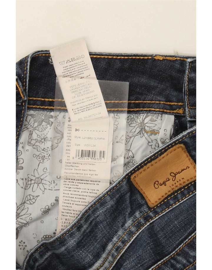 PEPE Jeans Womens Loose W31 L34 Blue Cotton