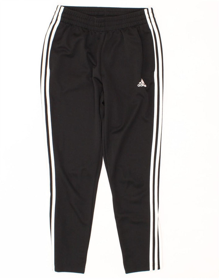 ADIDAS Womens Tracksuit Trousers UK 8/10 Small  Black Polyester Vintage Adidas and Second-Hand Adidas from Messina Hembry 