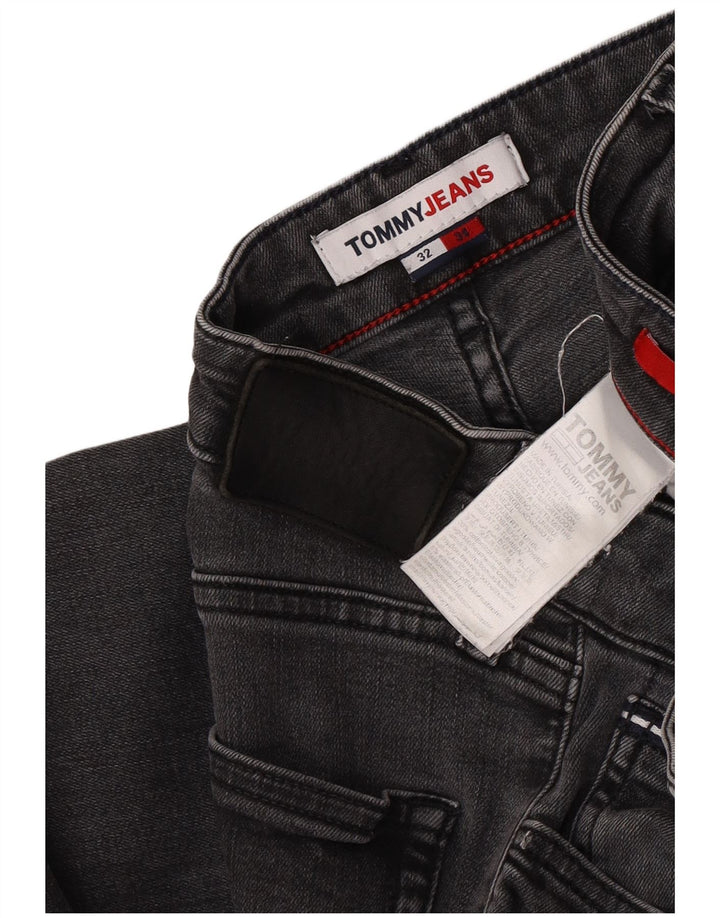 Tommy Hilfiger Womens Slim Jeans W32 L34 Black Cotton