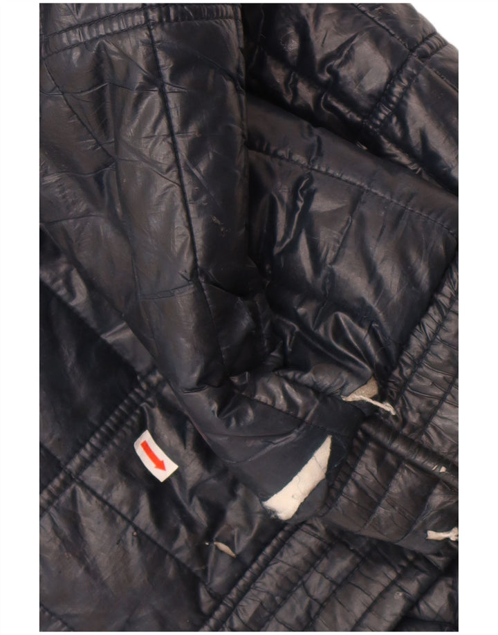 Calvin Klein Jeans Mens Padded Jacket UK 44 2XL Navy Blue Colourblock