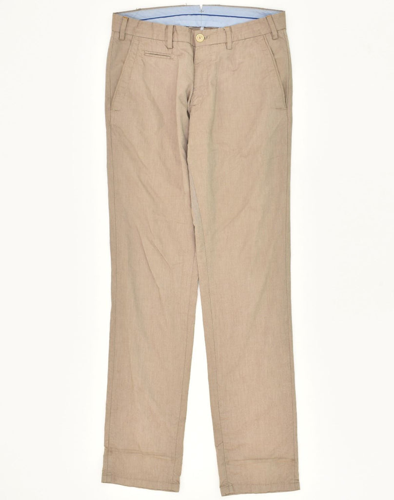 MASSIMO DUTTI Womens Casual Fit Chino Trousers EU 40 Medium W30 L34 Beige | Vintage Massimo Dutti | Thrift | Second-Hand Massimo Dutti | Used Clothing | Messina Hembry 